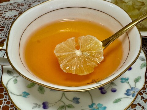 自家製レモンシロップで甘酸っぱい☆レモネード紅茶